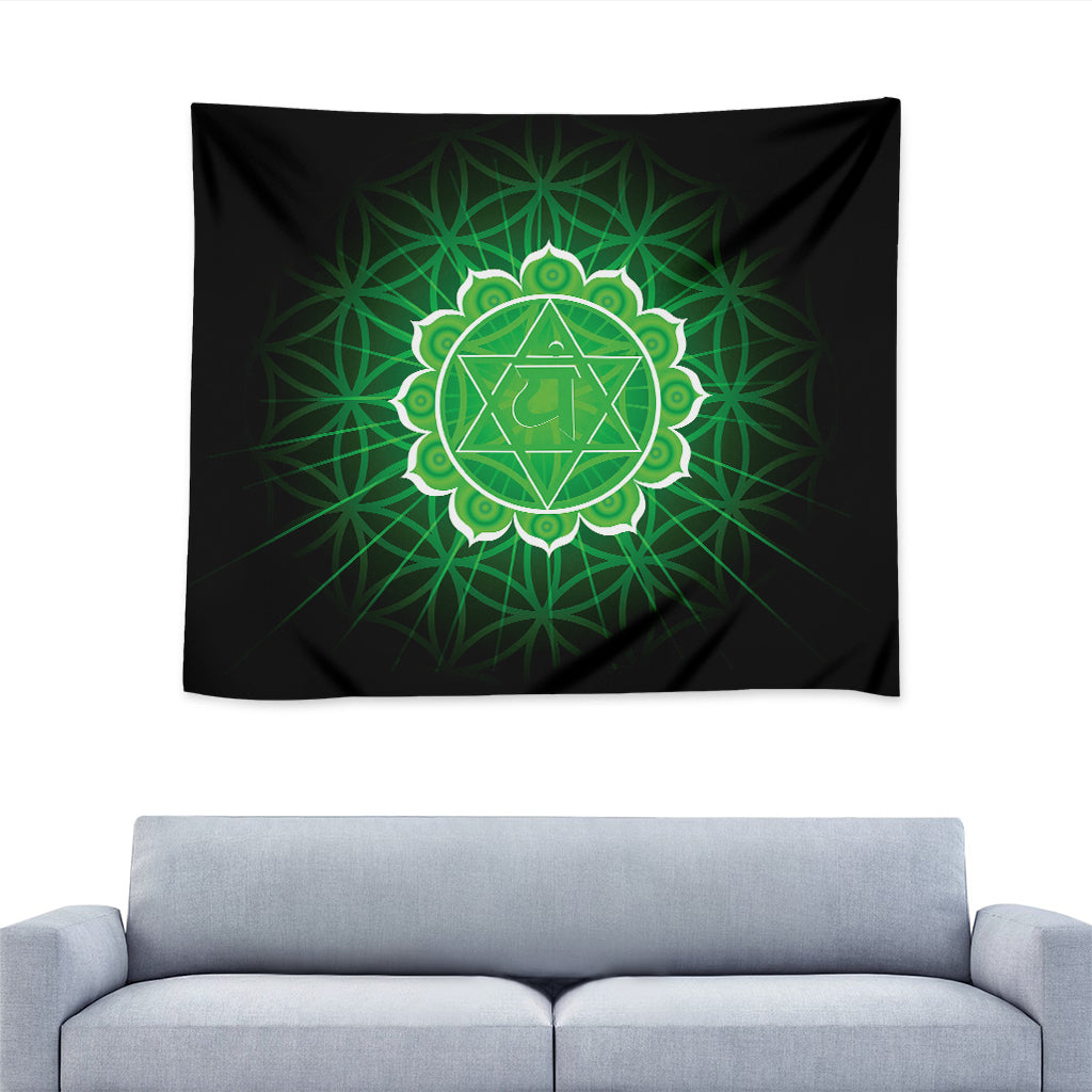 Anahata Chakra Spiritual Print Tapestry