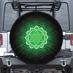 Anahata Chakra Spiritual Print Tire Cover