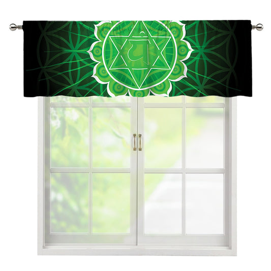 Anahata Chakra Spiritual Print Window Valance
