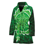 Anahata Chakra Spiritual Print Women's Bathrobe
