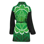 Anahata Chakra Spiritual Print Women's Bathrobe