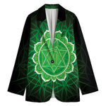 Anahata Chakra Spiritual Print Women's Blazer