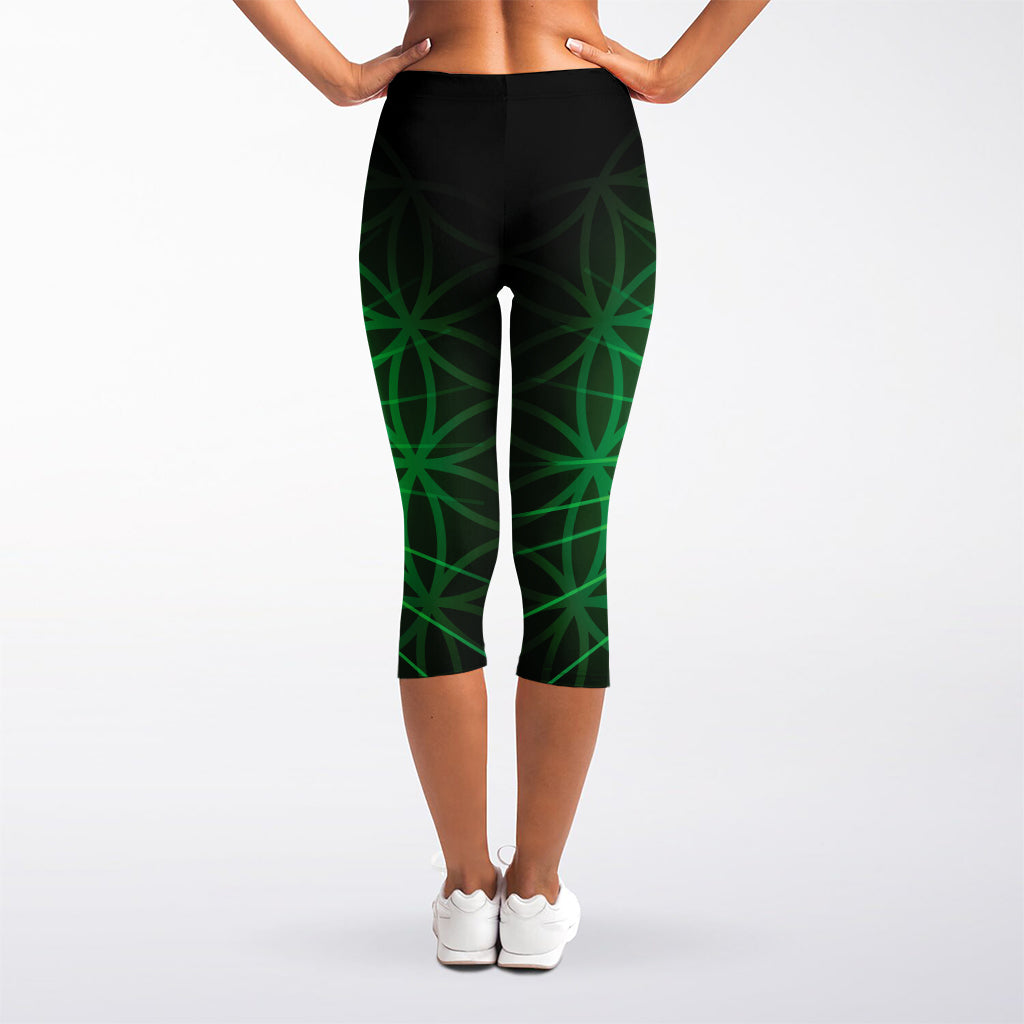Anahata Chakra Spiritual Print Women's Capri Leggings