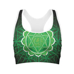 Anahata Chakra Spiritual Print Women's Sports Bra