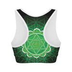 Anahata Chakra Spiritual Print Women's Sports Bra