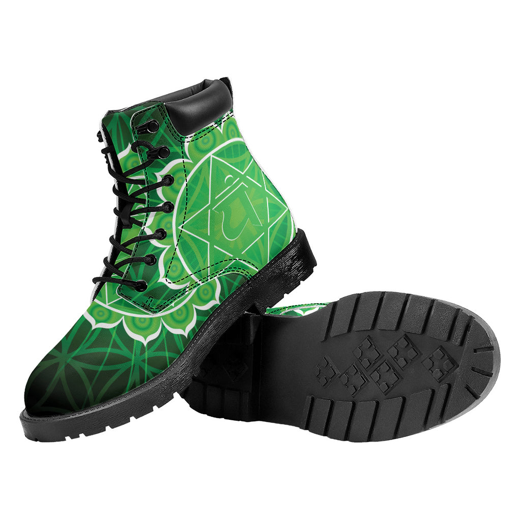 Anahata Chakra Spiritual Print Work Boots