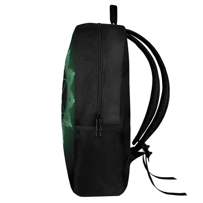 Anahata Chakra Symbol Print 17 Inch Backpack