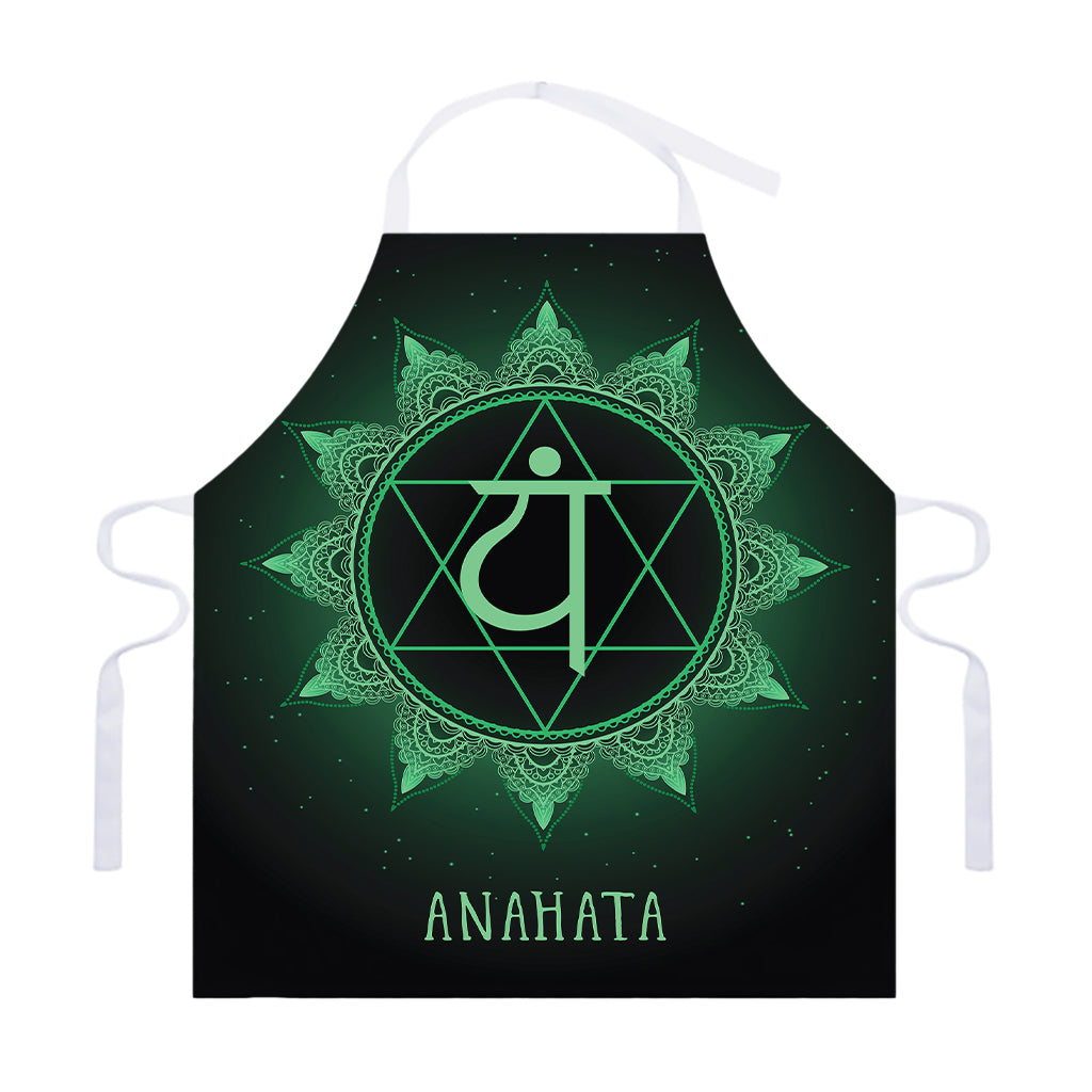 Anahata Chakra Symbol Print Adjustable Apron