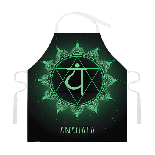 Anahata Chakra Symbol Print Adjustable Apron