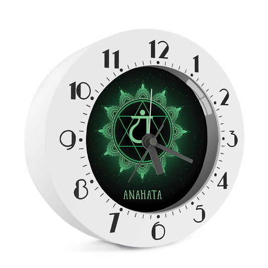Anahata Chakra Symbol Print Alarm Clock