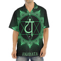 Anahata Chakra Symbol Print Aloha Shirt