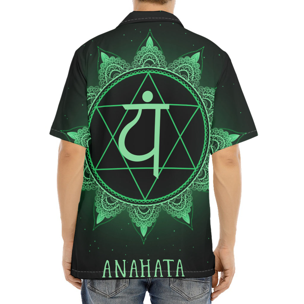 Anahata Chakra Symbol Print Aloha Shirt