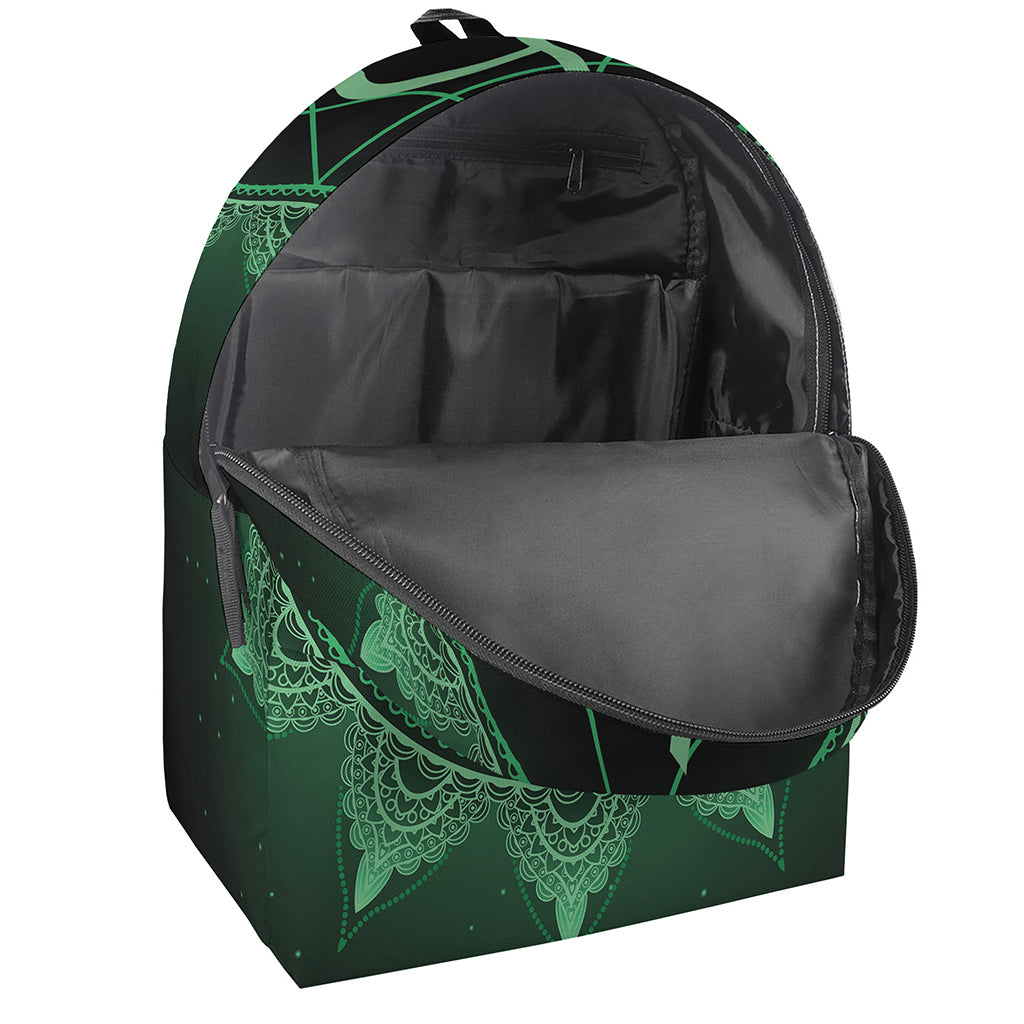 Anahata Chakra Symbol Print Backpack