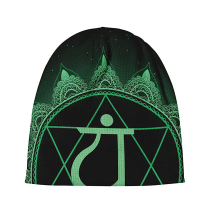 Anahata Chakra Symbol Print Beanie