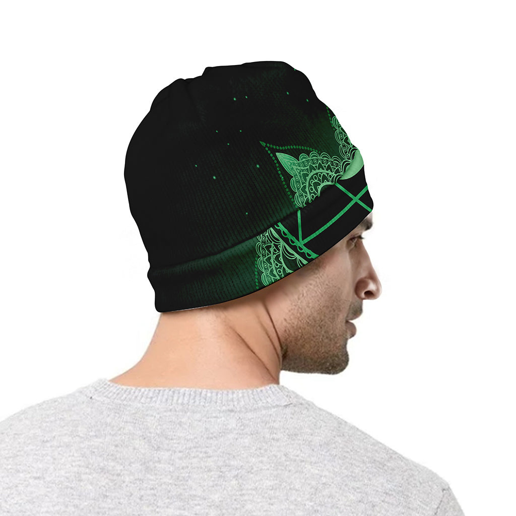 Anahata Chakra Symbol Print Beanie