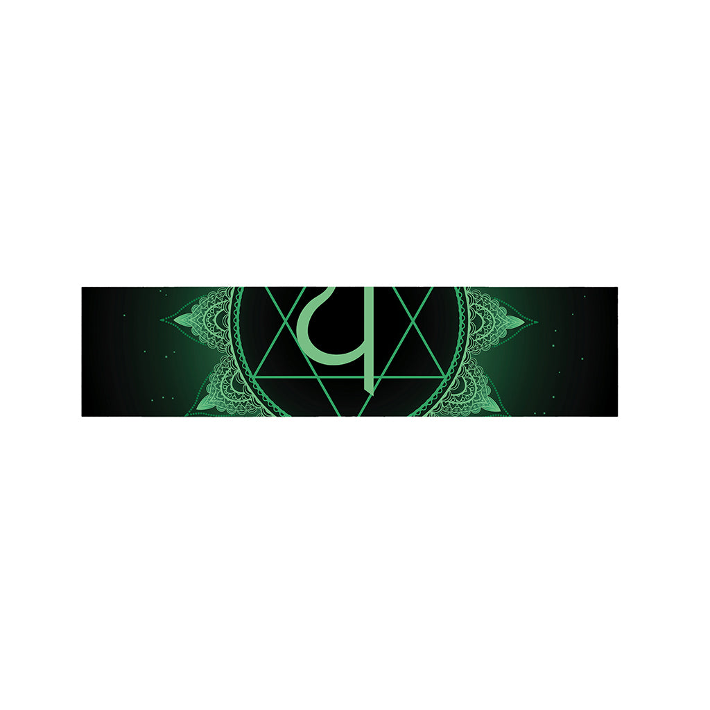 Anahata Chakra Symbol Print Bed Runner