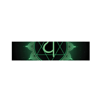 Anahata Chakra Symbol Print Bed Runner