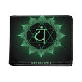 Anahata Chakra Symbol Print Bifold Wallet