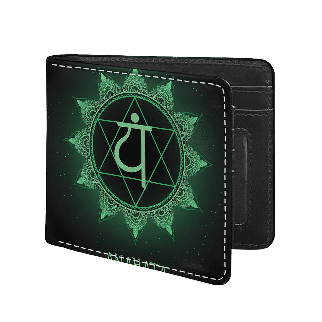 Anahata Chakra Symbol Print Bifold Wallet