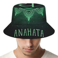 Anahata Chakra Symbol Print Bucket Hat
