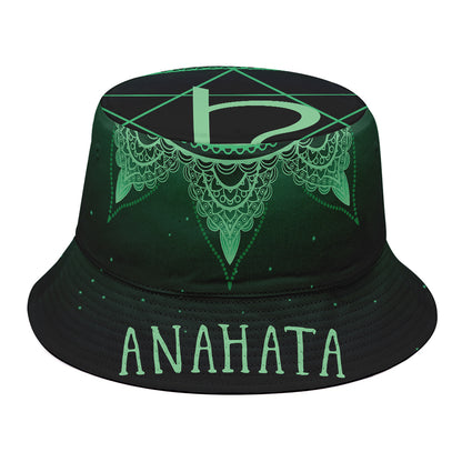 Anahata Chakra Symbol Print Bucket Hat