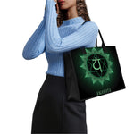 Anahata Chakra Symbol Print Canvas Tote Bag
