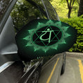 Anahata Chakra Symbol Print Car Side Mirror Covers