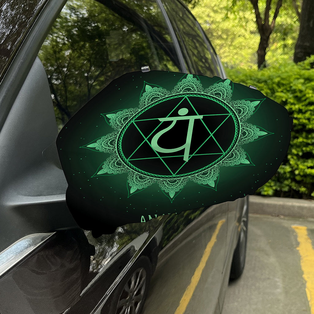 Anahata Chakra Symbol Print Car Side Mirror Covers