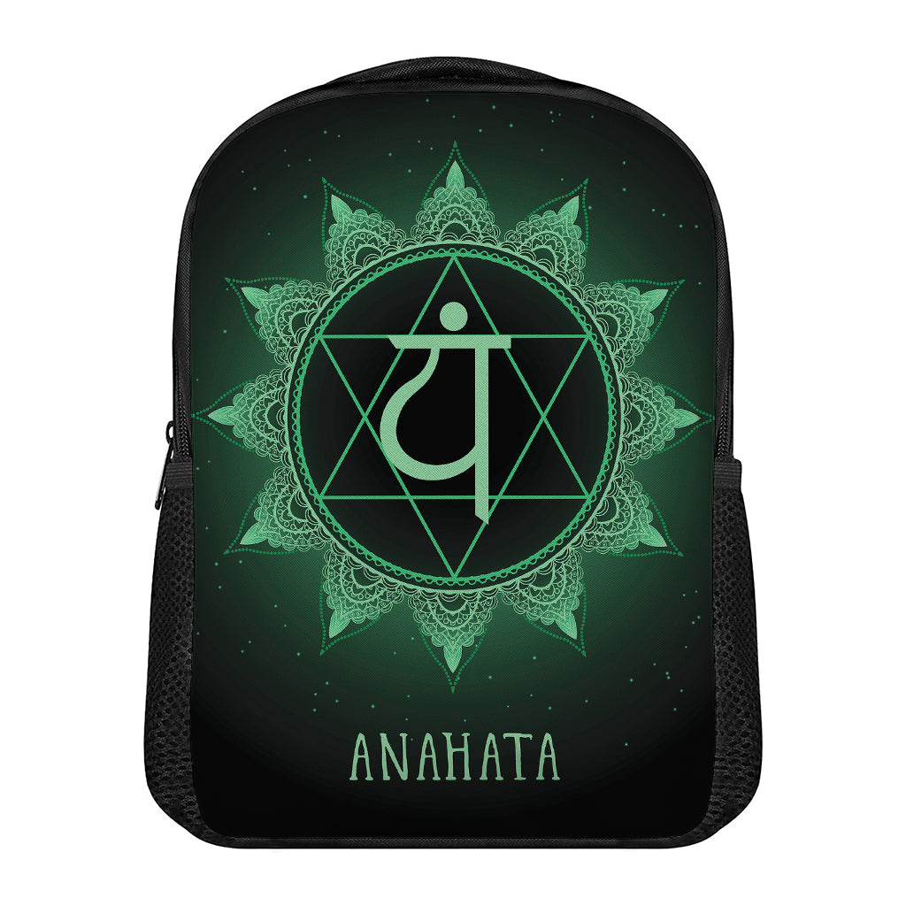 Anahata Chakra Symbol Print Casual Backpack