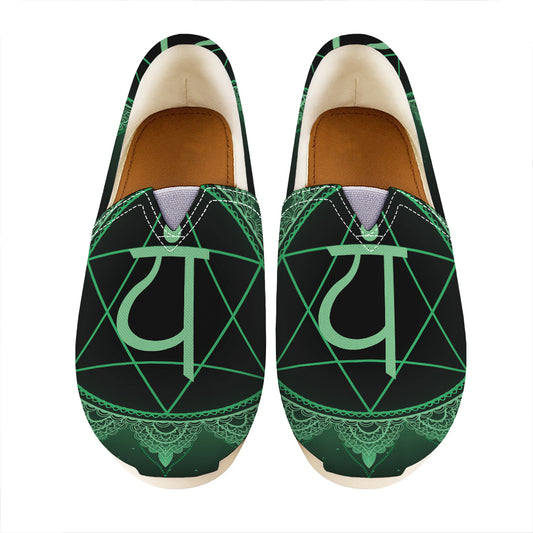 Anahata Chakra Symbol Print Casual Shoes