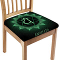 Anahata Chakra Symbol Print Chair Cushion Cover