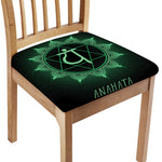 Anahata Chakra Symbol Print Chair Cushion Cover