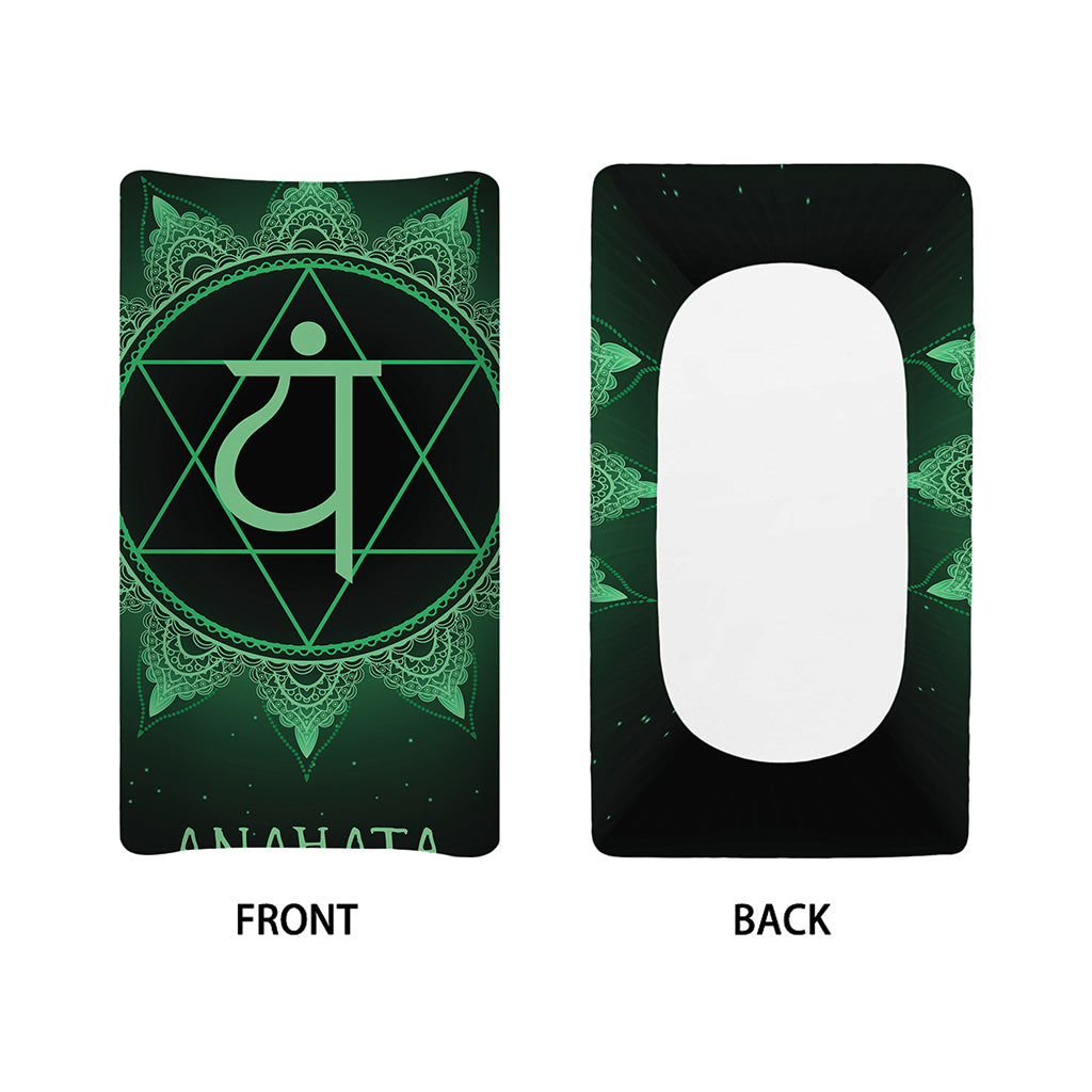 Anahata Chakra Symbol Print Changing Pad Cover