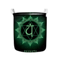 Anahata Chakra Symbol Print Collapsible Laundry Basket
