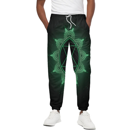 Anahata Chakra Symbol Print Cotton Pants