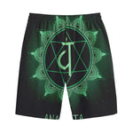 Anahata Chakra Symbol Print Cotton Shorts