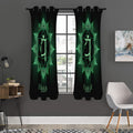Anahata Chakra Symbol Print Grommet Curtain Panels