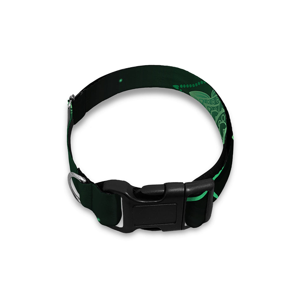 Anahata Chakra Symbol Print Dog Collar