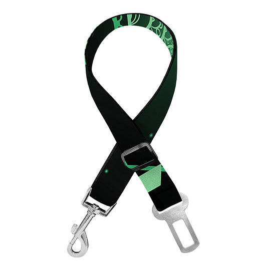 Anahata Chakra Symbol Print Dog Seat Belt