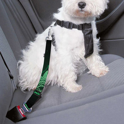 Anahata Chakra Symbol Print Dog Seat Belt