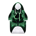 Anahata Chakra Symbol Print Dog Zip Up Hoodie