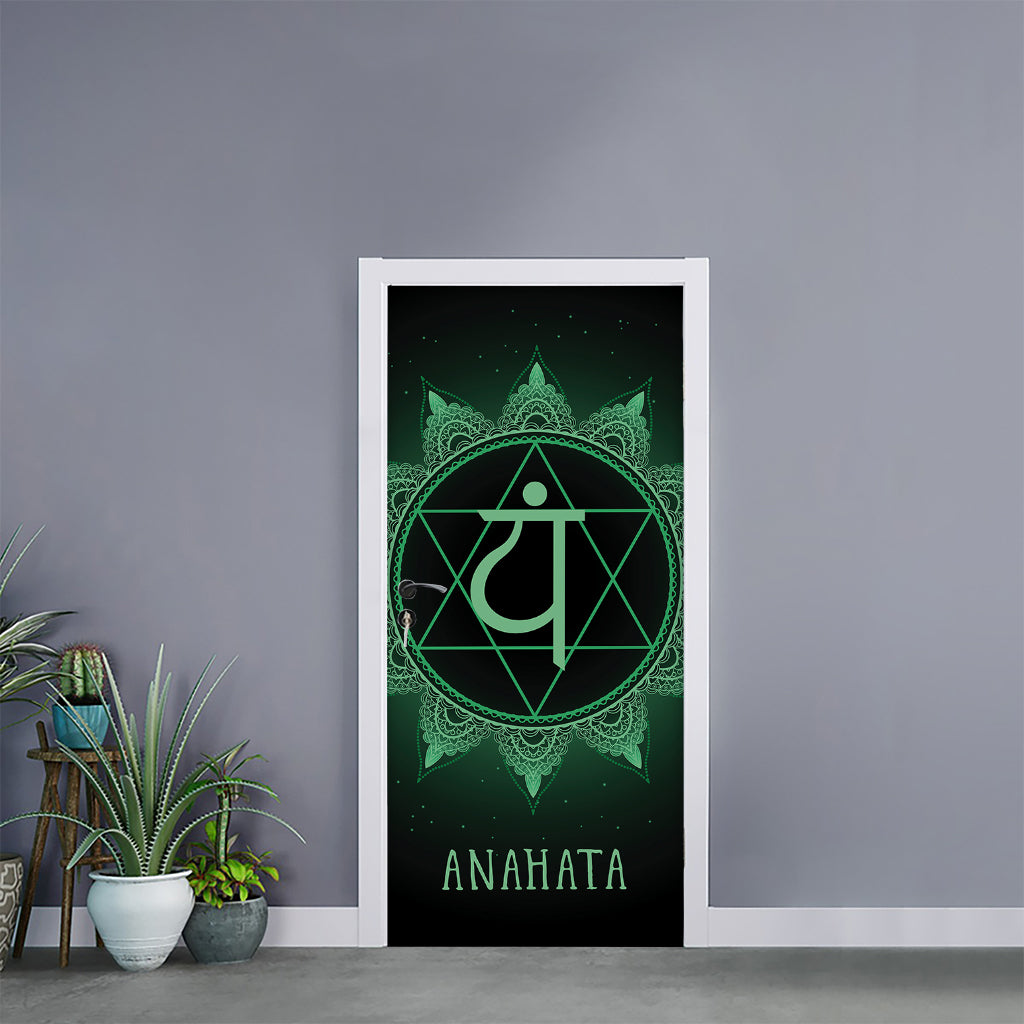 Anahata Chakra Symbol Print Door Sticker