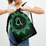 Anahata Chakra Symbol Print Drawstring Backpack