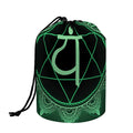 Anahata Chakra Symbol Print Drawstring Makeup Bag