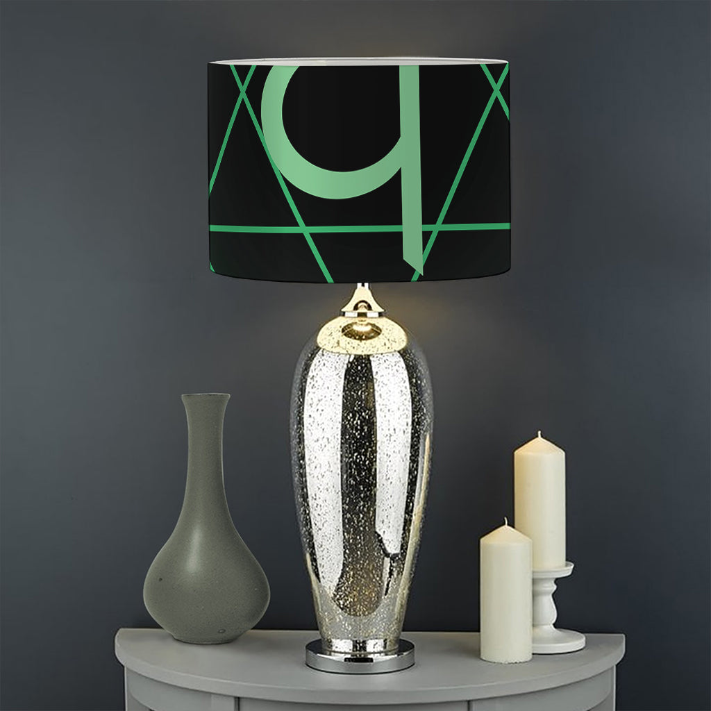 Anahata Chakra Symbol Print Drum Lamp Shade