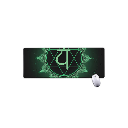Anahata Chakra Symbol Print Extended Mouse Pad