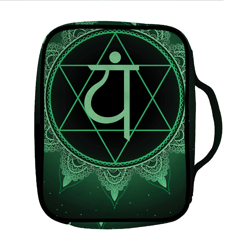 Anahata Chakra Symbol Print Front Pocket Bible Bag