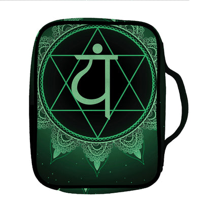 Anahata Chakra Symbol Print Front Pocket Bible Bag