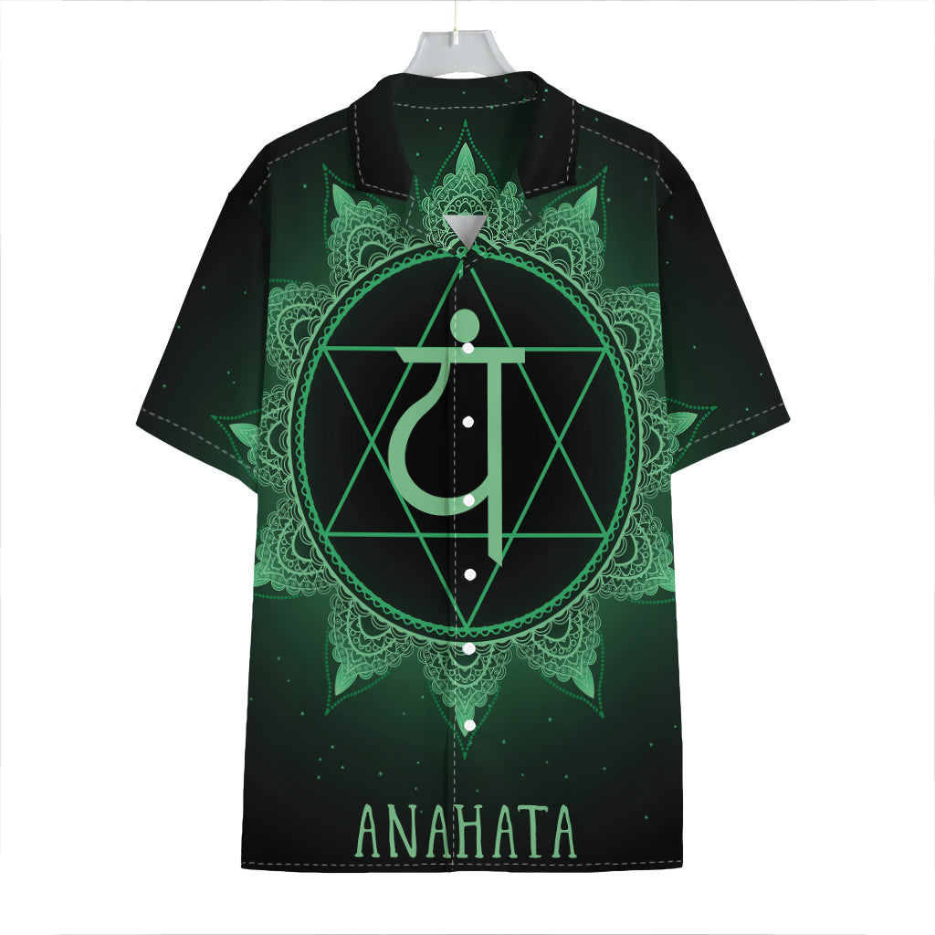 Anahata Chakra Symbol Print Hawaiian Shirt