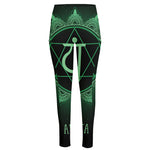 Anahata Chakra Symbol Print High-Waisted Pocket Leggings